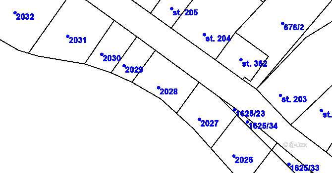 Parcela st. 665/24 v KÚ Strachotín, Katastrální mapa