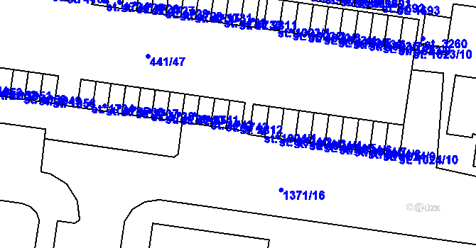 Parcela st. 2812 v KÚ Strakonice, Katastrální mapa