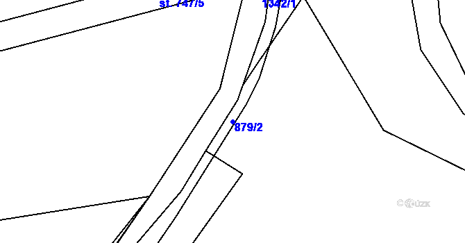 Parcela st. 879/2 v KÚ Strakonice, Katastrální mapa