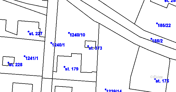 Parcela st. 373 v KÚ Dražejov u Strakonic, Katastrální mapa