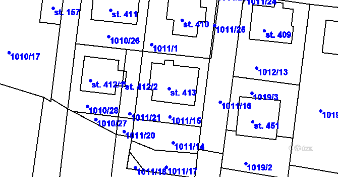 Parcela st. 413 v KÚ Dražejov u Strakonic, Katastrální mapa