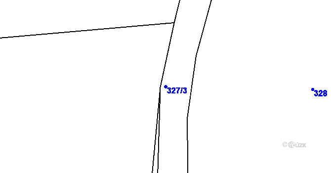 Parcela st. 327/3 v KÚ Dražejov u Strakonic, Katastrální mapa