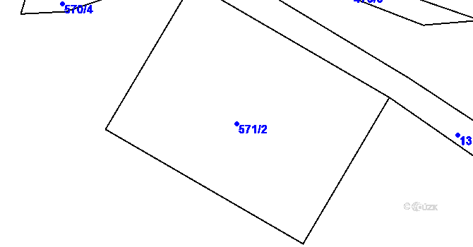 Parcela st. 571/2 v KÚ Dražejov u Strakonic, Katastrální mapa