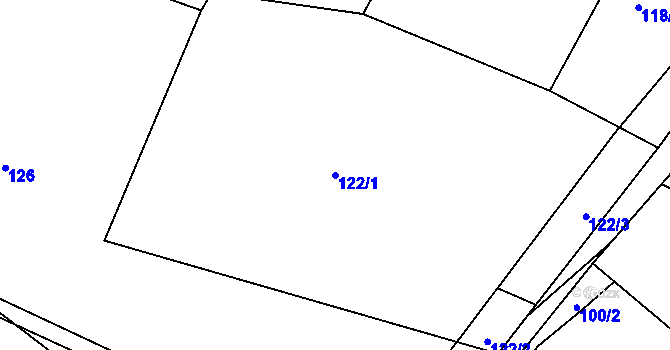 Parcela st. 122/1 v KÚ Dražejov u Strakonic, Katastrální mapa