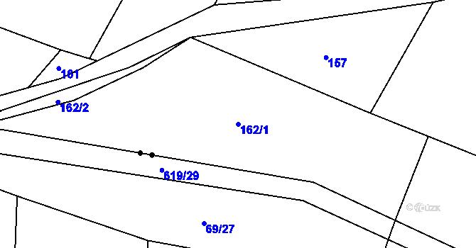 Parcela st. 162/1 v KÚ Dražejov u Strakonic, Katastrální mapa