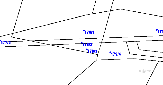 Parcela st. 178/2 v KÚ Dražejov u Strakonic, Katastrální mapa