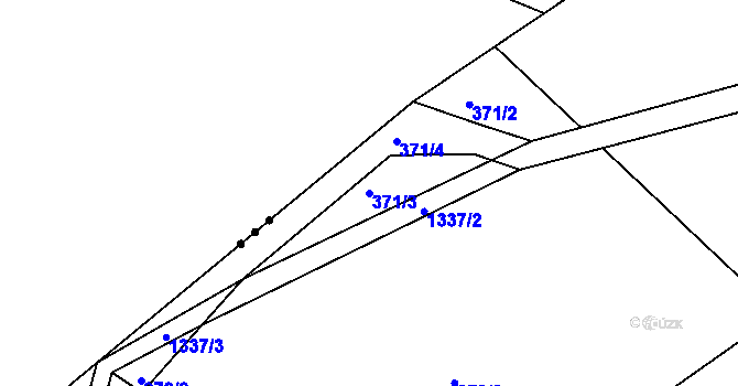 Parcela st. 371/3 v KÚ Dražejov u Strakonic, Katastrální mapa