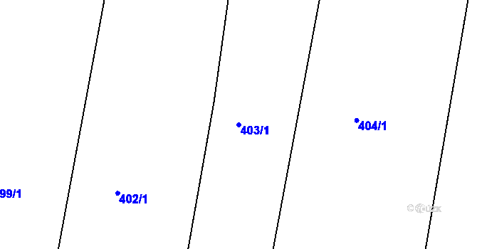 Parcela st. 403/1 v KÚ Dražejov u Strakonic, Katastrální mapa