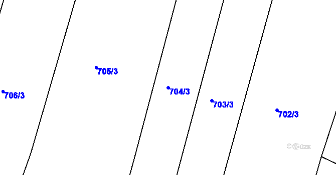 Parcela st. 704/3 v KÚ Dražejov u Strakonic, Katastrální mapa