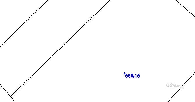 Parcela st. 555/30 v KÚ Straky, Katastrální mapa