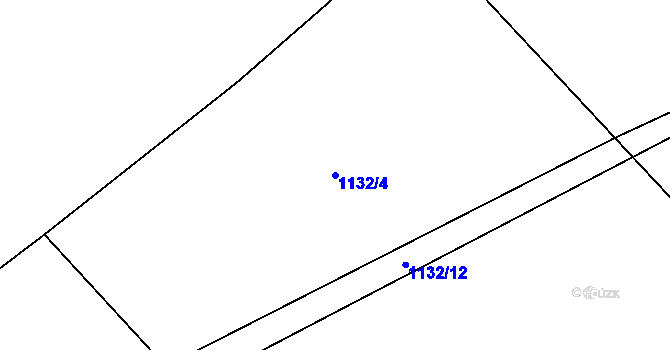 Parcela st. 1132/4 v KÚ Straník, Katastrální mapa