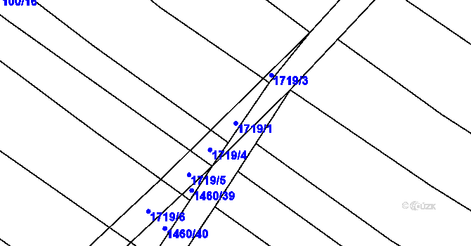 Parcela st. 1719/1 v KÚ Stranná u Žirovnice, Katastrální mapa