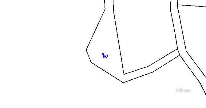 Parcela st. 97 v KÚ Zuklín, Katastrální mapa