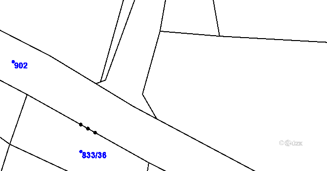 Parcela st. 368/2 v KÚ Stratov, Katastrální mapa