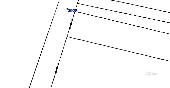 Parcela st. 373/1 v KÚ Stratov, Katastrální mapa