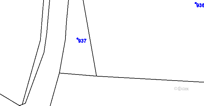 Parcela st. 371/136 v KÚ Stratov, Katastrální mapa
