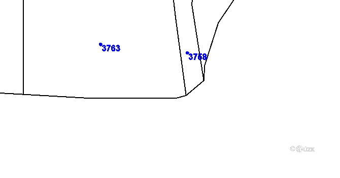Parcela st. 280 v KÚ Stráž u Tachova, Katastrální mapa