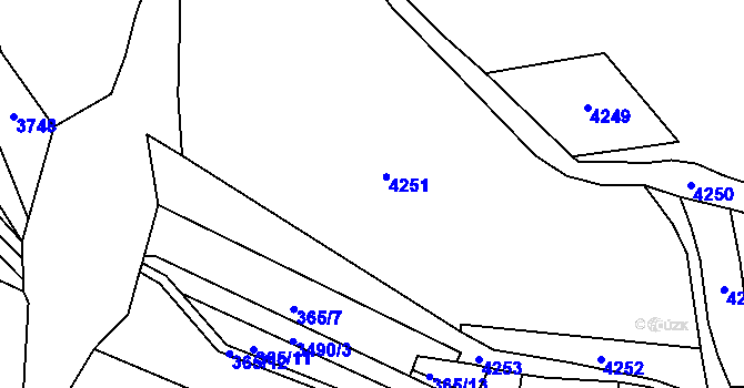 Parcela st. 370/1 v KÚ Stráž u Tachova, Katastrální mapa