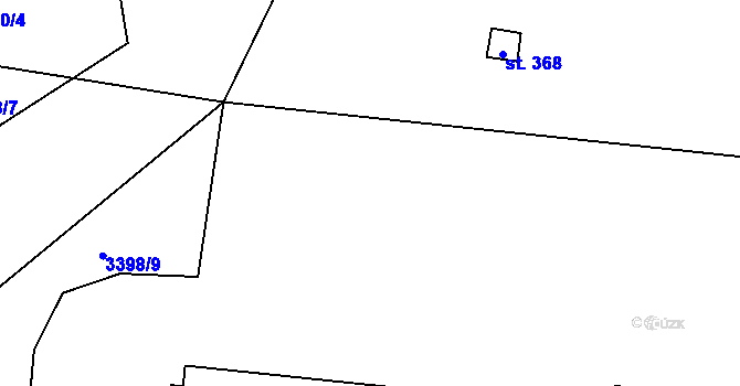 Parcela st. 3398/2 v KÚ Stráž u Tachova, Katastrální mapa