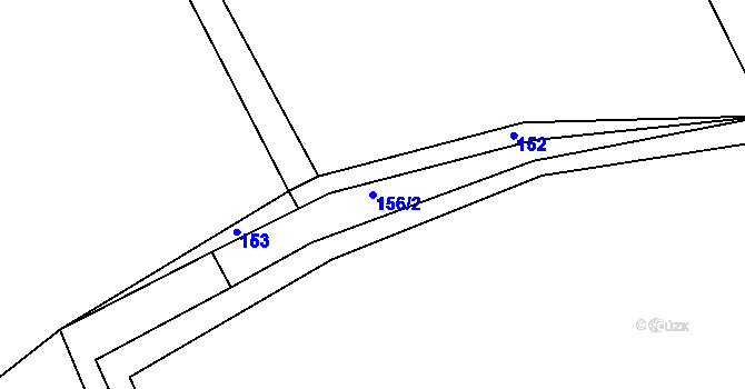 Parcela st. 156/2 v KÚ Habří, Katastrální mapa