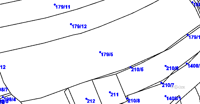 Parcela st. 179/5 v KÚ Strážkovice, Katastrální mapa