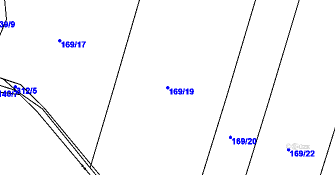 Parcela st. 169/19 v KÚ Stráž u Mirotic, Katastrální mapa