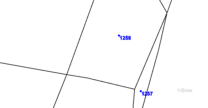 Parcela st. 291/3 v KÚ Strhaře, Katastrální mapa