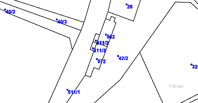 Parcela st. 29 v KÚ Strkovice, Katastrální mapa