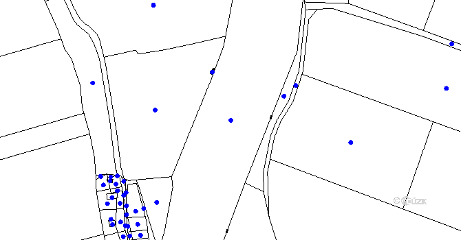 Parcela st. 581 v KÚ Strkovice, Katastrální mapa
