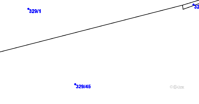 Parcela st. 329/46 v KÚ Stroupeč, Katastrální mapa