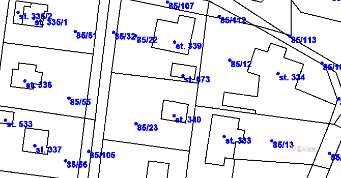 Parcela st. 788 v KÚ Struhařov u Mnichovic, Katastrální mapa