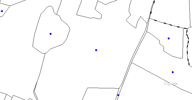 Parcela st. 104 v KÚ Žalmanov, Katastrální mapa