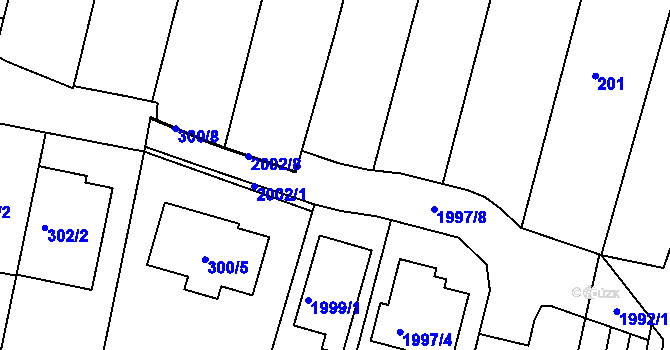 Parcela st. 207/3 v KÚ Střelice u Brna, Katastrální mapa