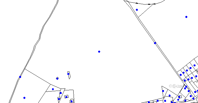 Parcela st. 186/8 v KÚ Benkov u Střelic, Katastrální mapa