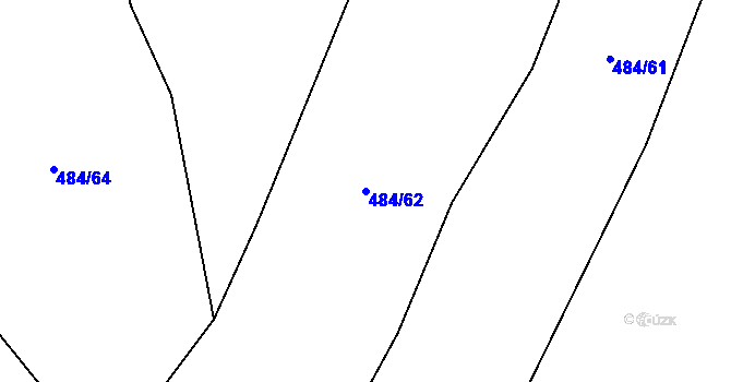 Parcela st. 484/62 v KÚ Střemy, Katastrální mapa