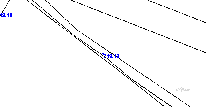 Parcela st. 719/12 v KÚ Střemy, Katastrální mapa