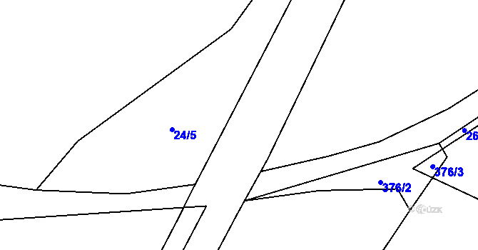 Parcela st. 445/7 v KÚ Střítež pod Křemešníkem, Katastrální mapa