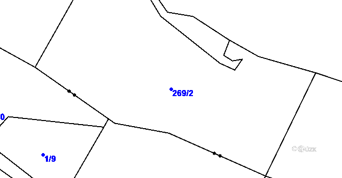 Parcela st. 269/2 v KÚ Studánka u Aše, Katastrální mapa
