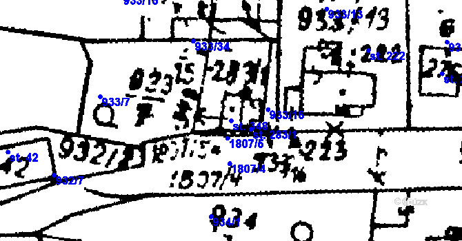 Parcela st. 348 v KÚ Studánka u Tachova, Katastrální mapa
