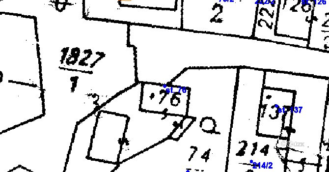 Parcela st. 76 v KÚ Studánka u Tachova, Katastrální mapa