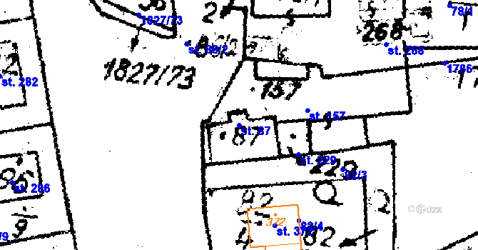 Parcela st. 87 v KÚ Studánka u Tachova, Katastrální mapa