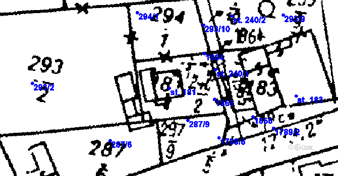 Parcela st. 181 v KÚ Studánka u Tachova, Katastrální mapa