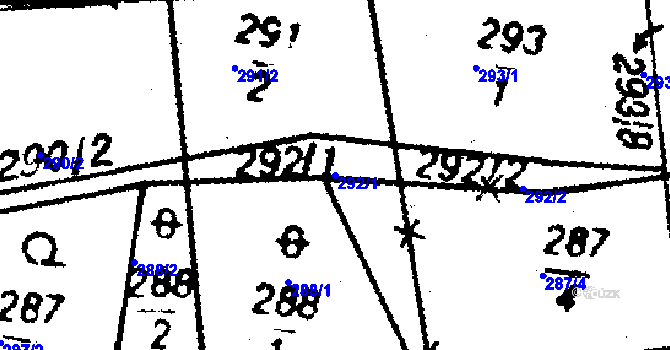 Parcela st. 292/1 v KÚ Studánka u Tachova, Katastrální mapa