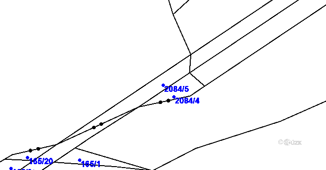 Parcela st. 2084/5 v KÚ Studená, Katastrální mapa