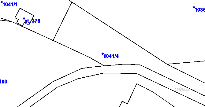 Parcela st. 1041/4 v KÚ Studenec u Horek, Katastrální mapa