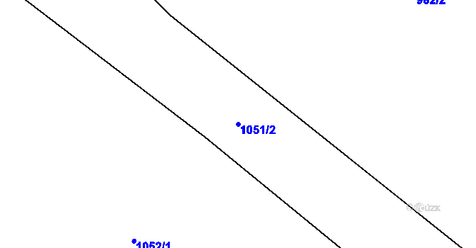 Parcela st. 1051/2 v KÚ Studenec u Horek, Katastrální mapa