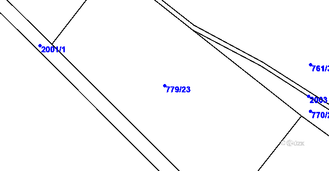 Parcela st. 779/23 v KÚ Studenec u Horek, Katastrální mapa