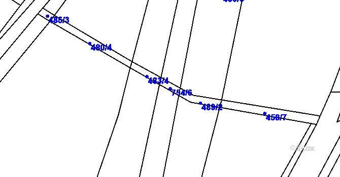 Parcela st. 754/6 v KÚ Studenec u Trutnova, Katastrální mapa