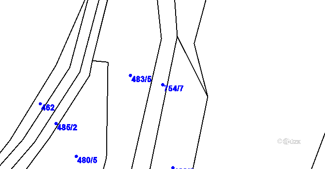 Parcela st. 754/7 v KÚ Studenec u Trutnova, Katastrální mapa