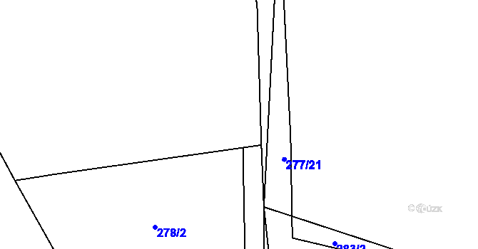 Parcela st. 277/20 v KÚ Studenec u Trutnova, Katastrální mapa